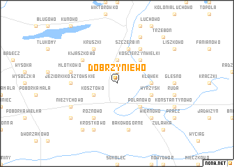 map of Dobrzyniewo