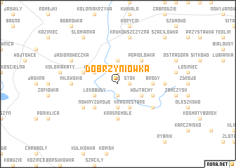 map of Dobrzyniówka