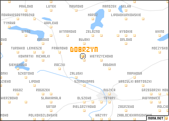 map of Dobrzyń