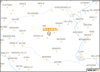 map of Dobson