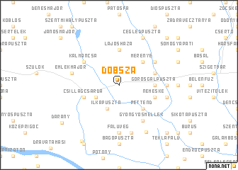 map of Dobsza