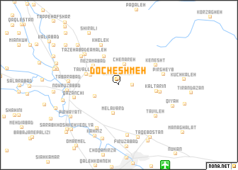 map of Do Cheshmeh