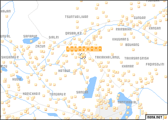 map of Dodarhāma