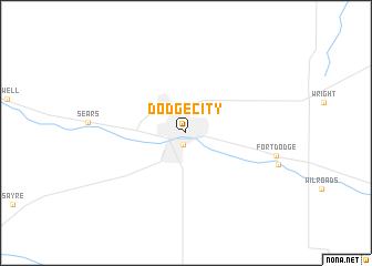 map of Dodge City