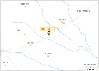 map of Dodge City
