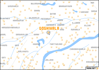 map of Dodhīwāla