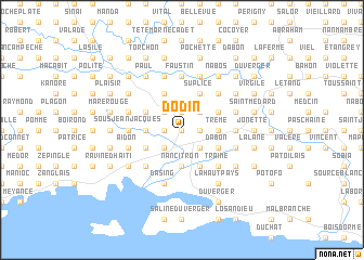 map of Dodin