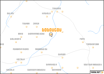 map of Dodougou