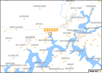 map of Dodson