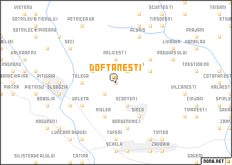 map of Doftăneşti