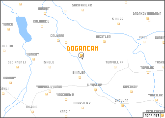 map of Doğançam