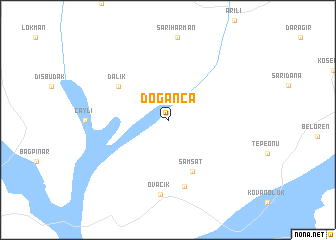 map of Doğanca