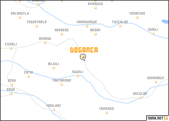 map of Doğanca