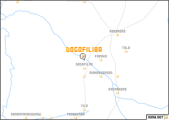 map of Dogofiliba