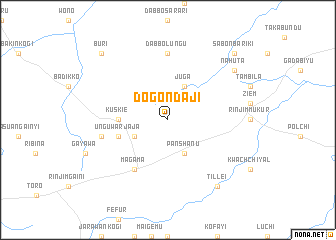 map of Dogon Daji