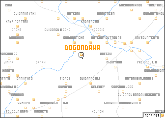 map of Dogon Dawa