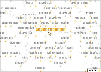 map of Dogon Taramnia