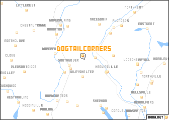 map of Dogtail Corners