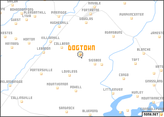 map of Dog Town