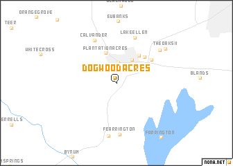 map of Dogwood Acres