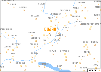 map of Dojan