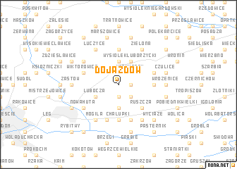 map of Dojazdów