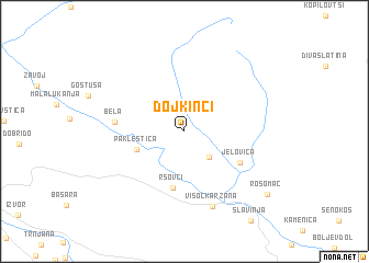 map of Dojkinci