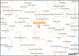 map of Do Kan‘ān