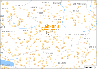 map of Dokanj