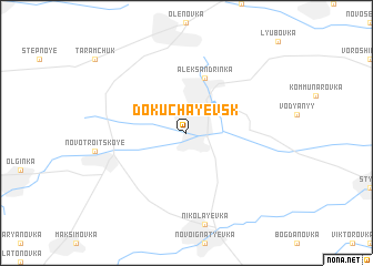 map of Dokuchayevsk