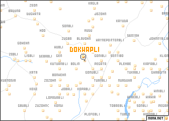 map of Dokwa Pli
