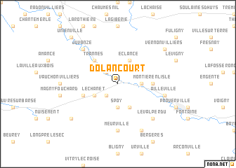 map of Dolancourt