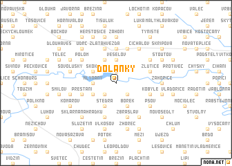 map of Dolánky