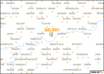 map of Dolany