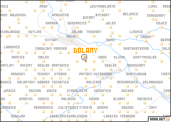 map of Dolany