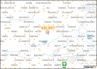 map of Dolany