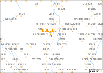 map of Dolceşti