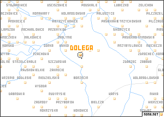 map of Dołęga