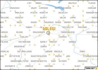 map of Dołęgi