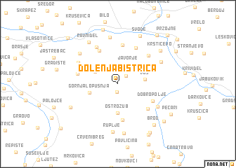 map of Dolenja Bistrica