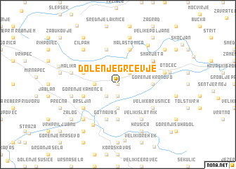 map of Dolenje Grčevje