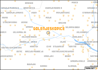 map of Dolenje Skopice