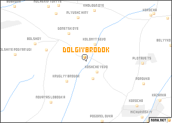 map of Dolgiy Brodok