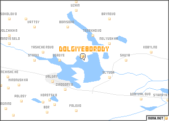 map of Dolgiye Borody