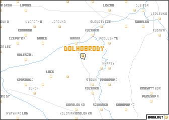 map of Dołhobrody