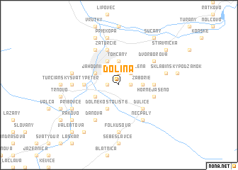 map of Dolina