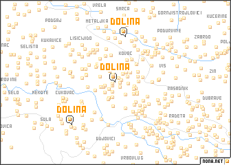 map of Dolina