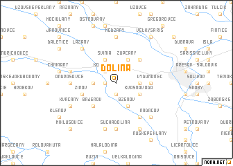 map of Dolina