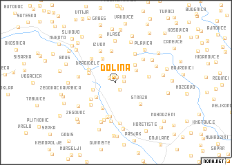 map of Dolina