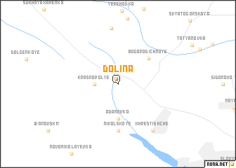 map of Dolina